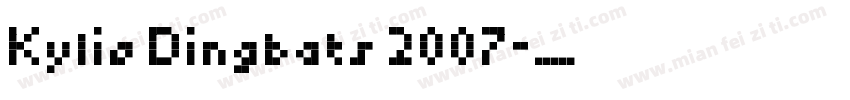 Kylie Dingbats 2007字体转换